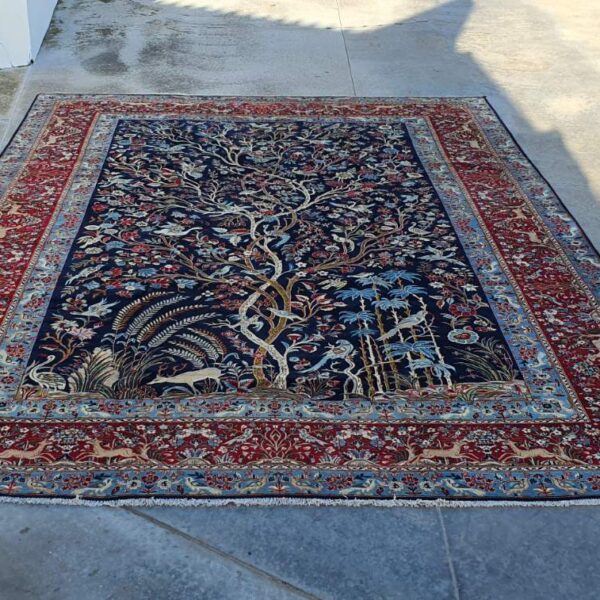 Very Fine Persian Rare Kashan Carpet Tree Of Life Design 437cm x 311cm