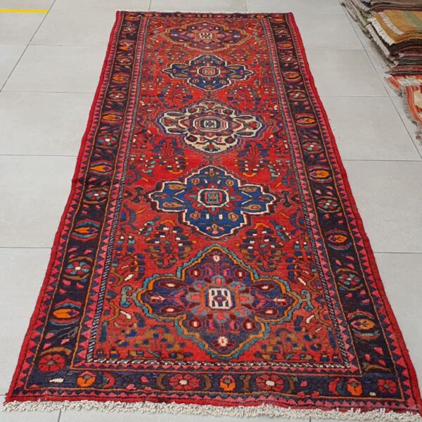 Persian Hamadan Carpet 300cm x 106cm Hand Knotted