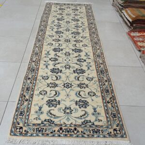 Persian Nain Runner Carpet 305cm x 80cm Hand Knotted