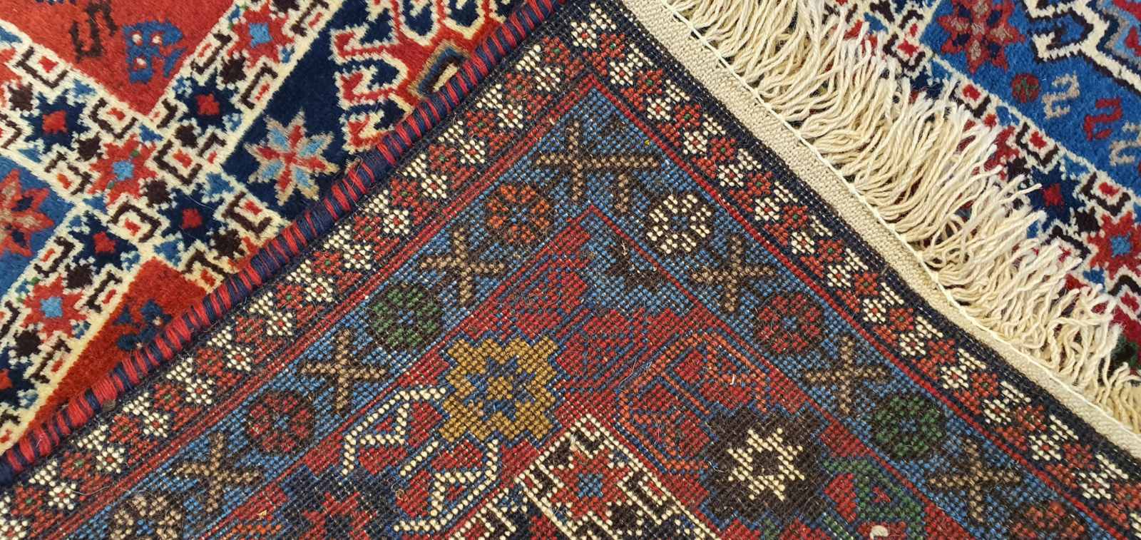Very Fine Persian Yalemeh Carpet 150cm x 100cm Hand Knotted - Image 5