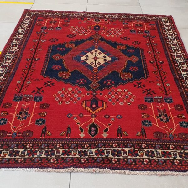 Persian Afshar Carpet 214cm x 153cm Hand Knotted