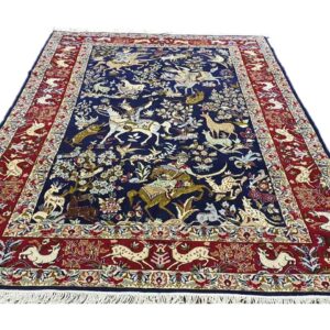 Very Fine Persian Isfahan Carpet 303cm x 198cm Hand Knotted