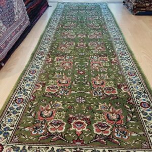 Persian Qum Carpet 277cm x 72cm Hand knotted