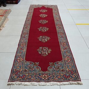 Persian Kerman Carpet 363cm x 92cm – Hand Knotted