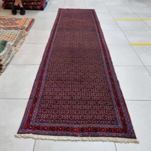 Very Fine Persian senneh Carpet – 360cm x 95cm – Hand Knotted