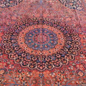Very Fine Persian Antique Moud Carpet 408cm x 307cm Hand Knotted