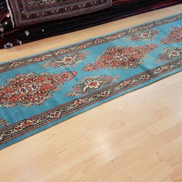 Very Fine Persian Qum Carpet 250cm x 70cm Hand Knotted