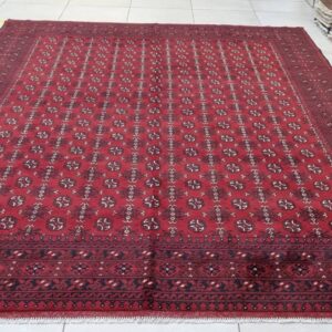 Afghan Turkaman Carpet 343cm x 264cm Hand Knotted