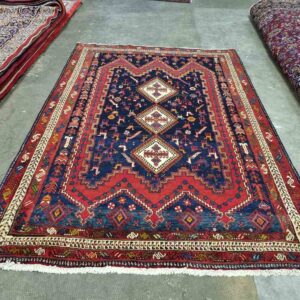 Very Fine Persian Afshar Carpet 228cm x 156cm Hand Knotted