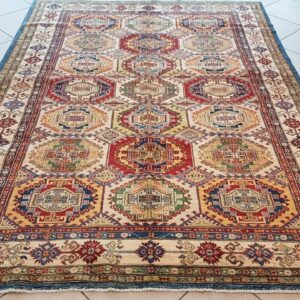 Afghan Kazak Carpet 265cm x 185cm Hand Knotted