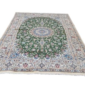 Persian Nain Carpet 293cm x 197cm Hand Knotted
