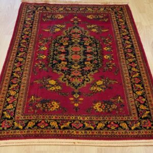 Very Fine Persian Qum Carpet 147cm x 104cm Hand Knotted