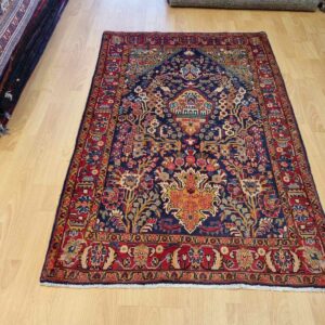 Persian Kashan Carpet 158cm x 98cm Hand Knotted