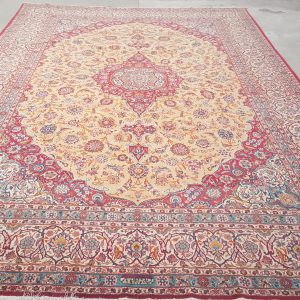 Incredibly High Quality Persian Keshan Carpet 417cm x 260cm Hand Knotted
