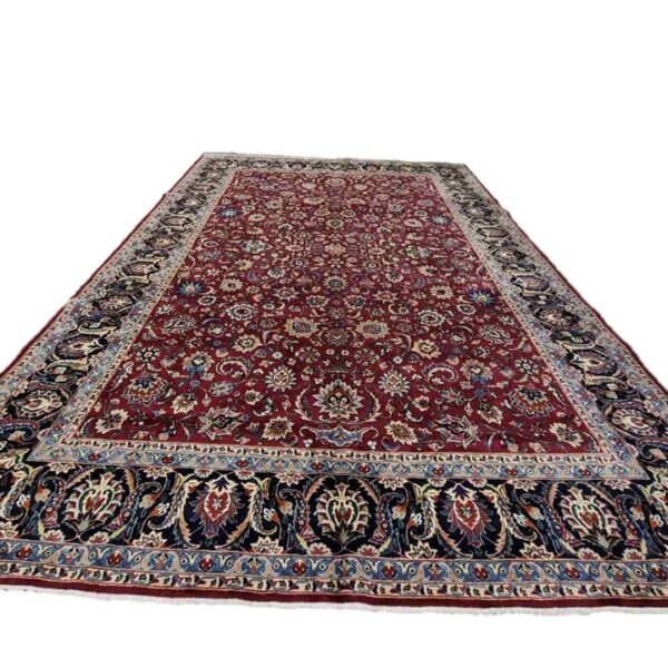 Very Fine Persian Mashhad Carpet – 440cm x 318cm Hand-Knotted