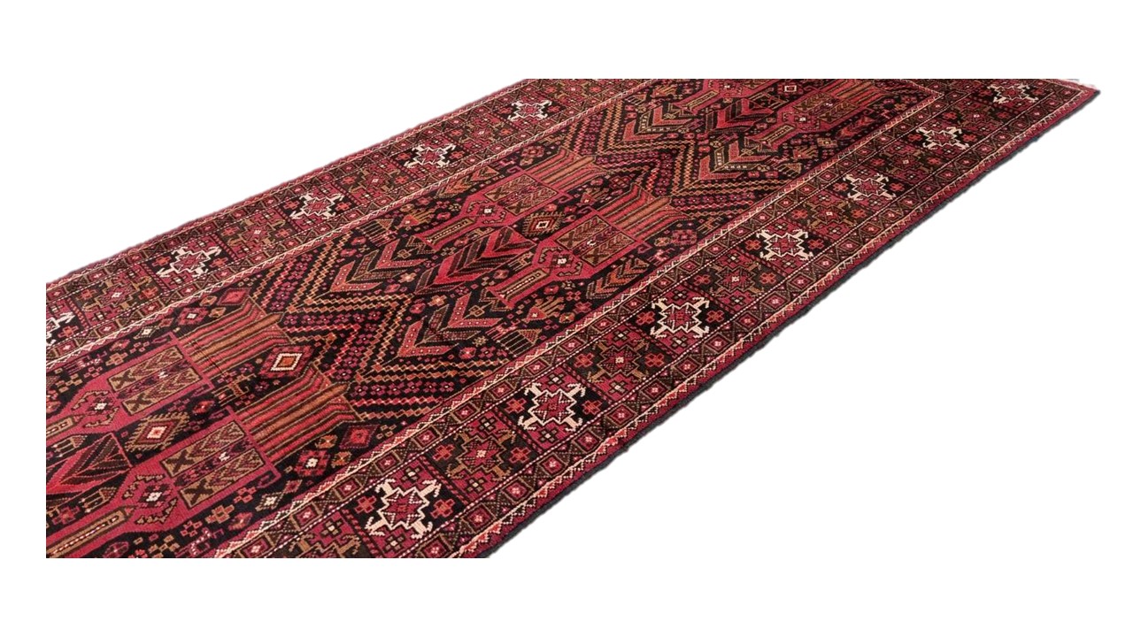 Persian Kurdi Carpet 287cm x 120cm Hand Knotted - Image 2