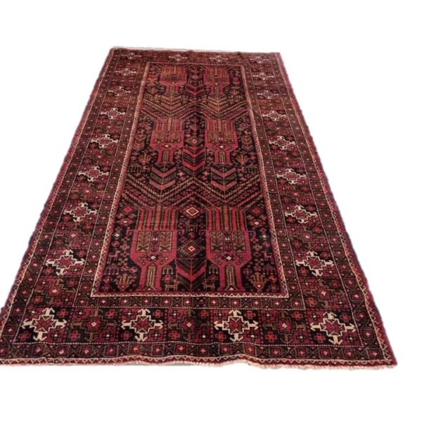 Persian Kurdi Carpet 287cm x 120cm Hand Knotted