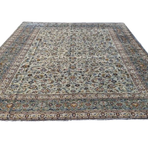 Persian Kashan Carpet – 405cm x 292cm Hand-Knotted