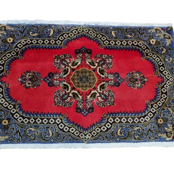 Very Fine Persian Kashan Carpet 103cm x 65cm Hand Knotted