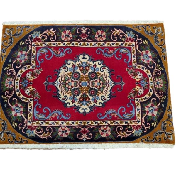 Very Fine Persian Kashan Carpet 97cm x 71cm Hand Knotted