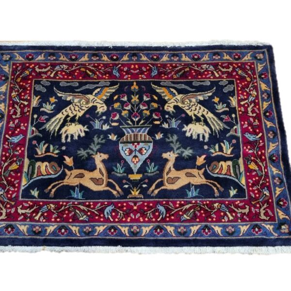 Persian Kashmar Carpet 98cm x 70cm Hand Knotted
