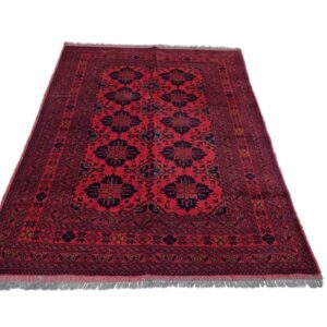 Afghan Turkman Carpet 195cm x 125cm Hand Knotted