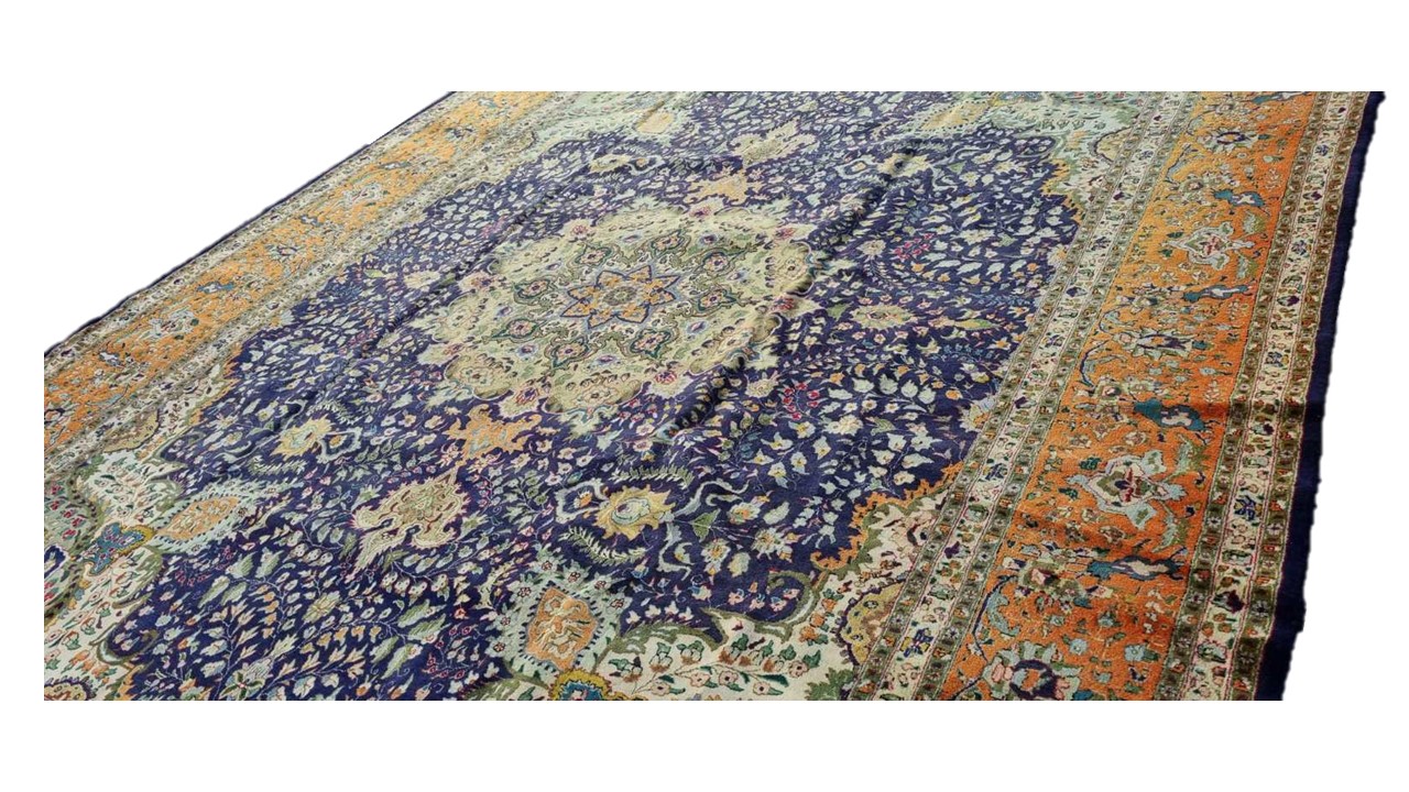 Very Fine Persian Tabriz Carpet 382cm x 300cm Hand Knotted - Image 4