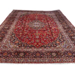 Extra Large Persian Kashan Carpet – 474cm x 300cm Hand Knotted