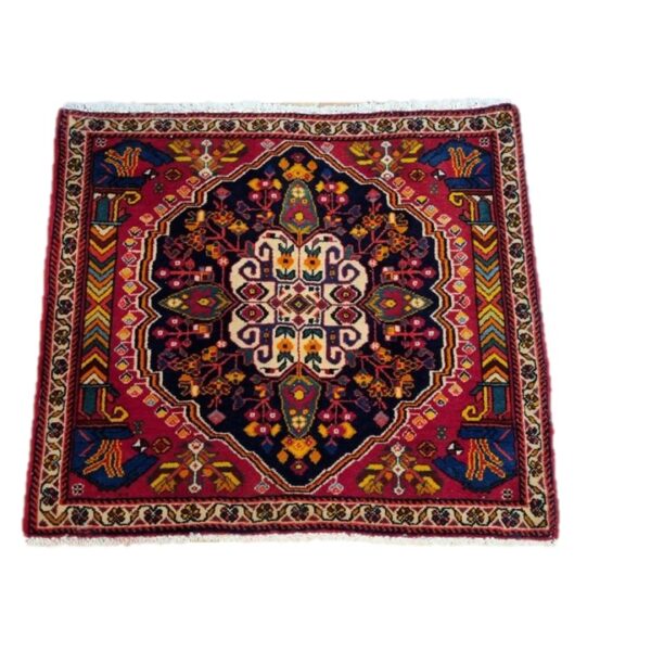 Very Fine Persian Qashqai Carpet 60cm x 60cm Hand Knotted
