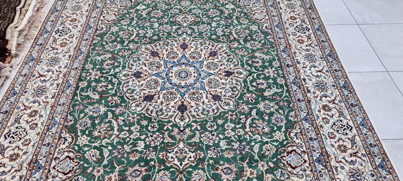 Very Fine Persian Nain Carpet 355cm x 250cm Hand Knotted - Image 7