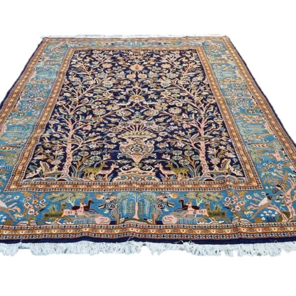 Very Fine Persian Qum Carpet 310cm x 205cm Hand Knotted