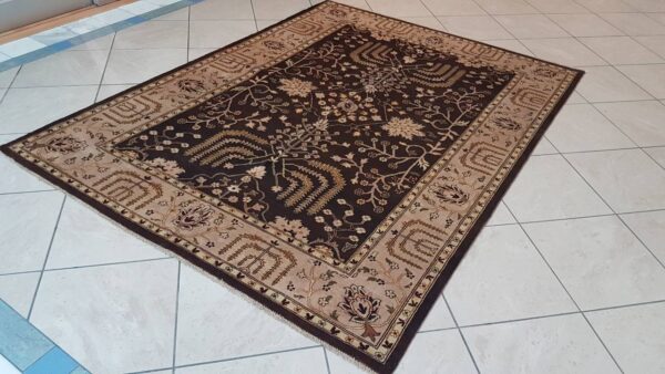 Afghan Chobi Carpet 238cm x 178cm Hand Knotted- Heerat Carpets - Image 9