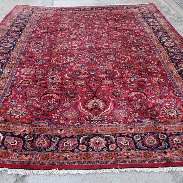 Persian Mashhad Carpet – 510cm x 310cm Hand-Knotted