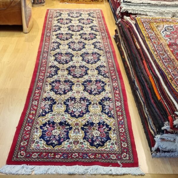 Very Fine Persian Qum Carpet 312cm x 82cm Hand Knotted