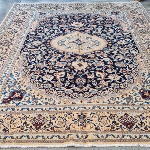 Persian Nain Carpet 345cm x 245cm Hand Knotted