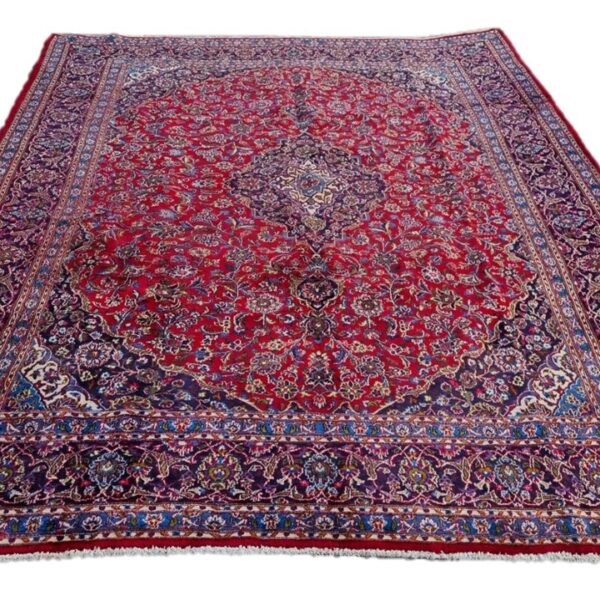Vintage Persian Kashan Carpet 380cm x 300cm Hand Knotted