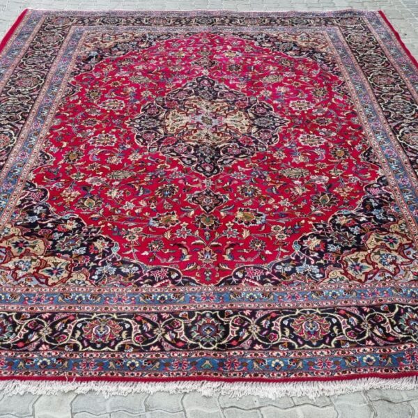 Vintage Persian Kashmar Carpet – 345cm x 245cm Hand Knotted