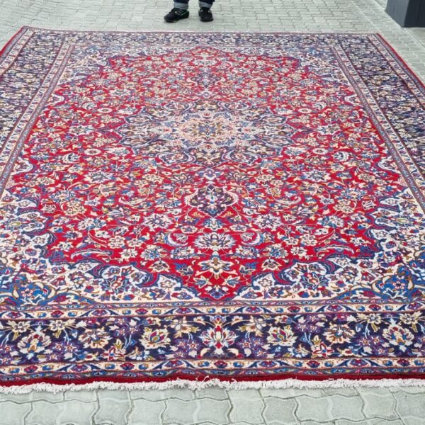 Vintage Persian Najafabad Carpet 410cm x 290cm Hand Knotted