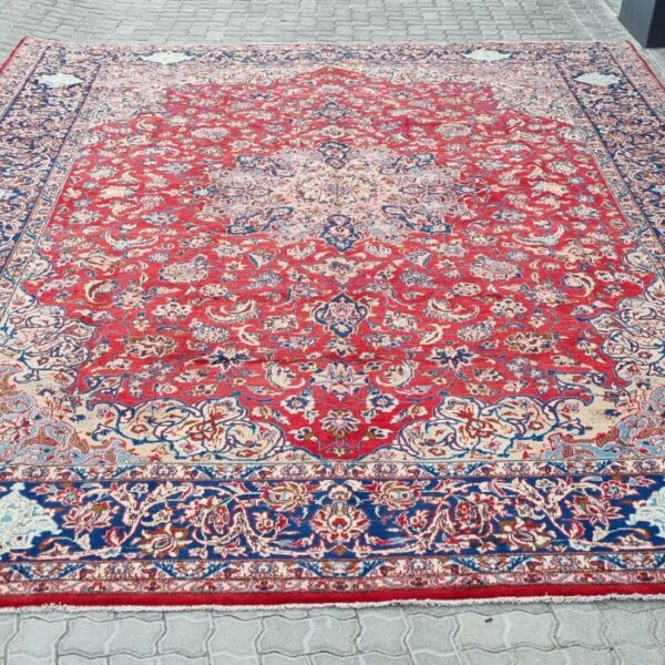 Vintage Persian Najafabad Carpet 410cm x 310cm Hand Knotted