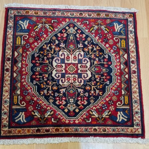 Very Fine Persian Qashqai Carpet 60cm x 60cm Hand Knotted