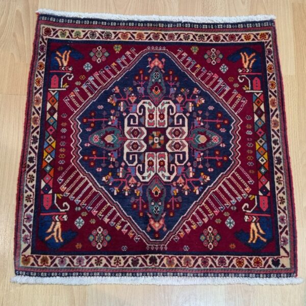 Very Fine Persian Qashqai Carpet 60cm x 60cm Hand Knotted