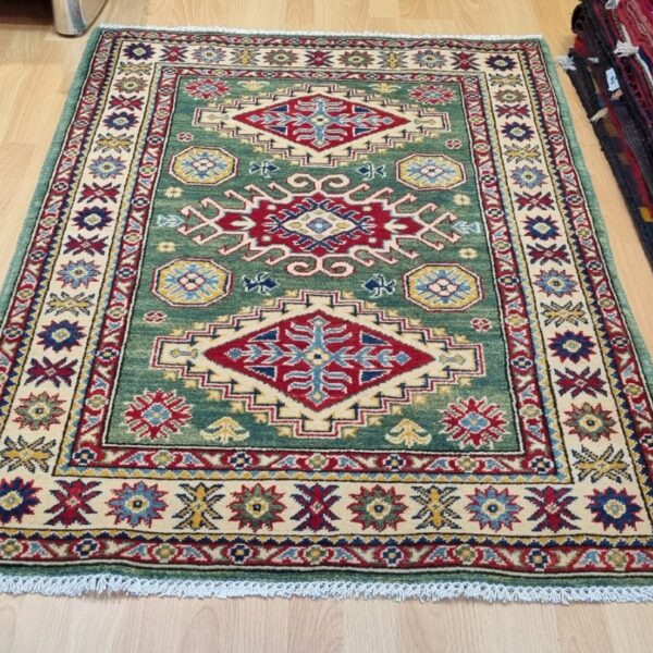 Afghan Kazak Carpet 145cm x 100cm Hand Knotted