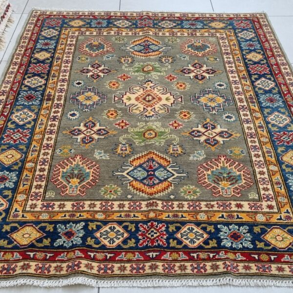 Afghan Kazak Carpet 201cm x 150cm Hand Knotted