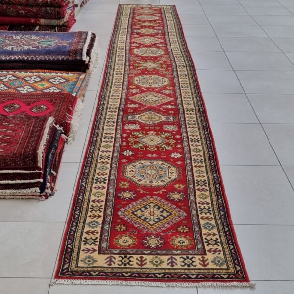 Afghan Kazak Carpet 578cm x 82cm Hand Knotted