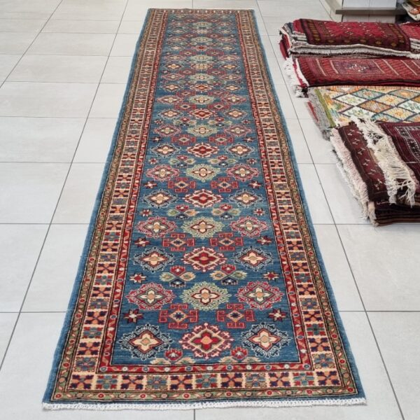Afghan Kazak Carpet 483cm x 94cm Hand Knotted