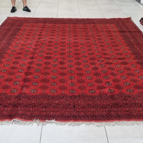 Afghan Turkaman Carpet 395cm x 300cm Hand Knotted