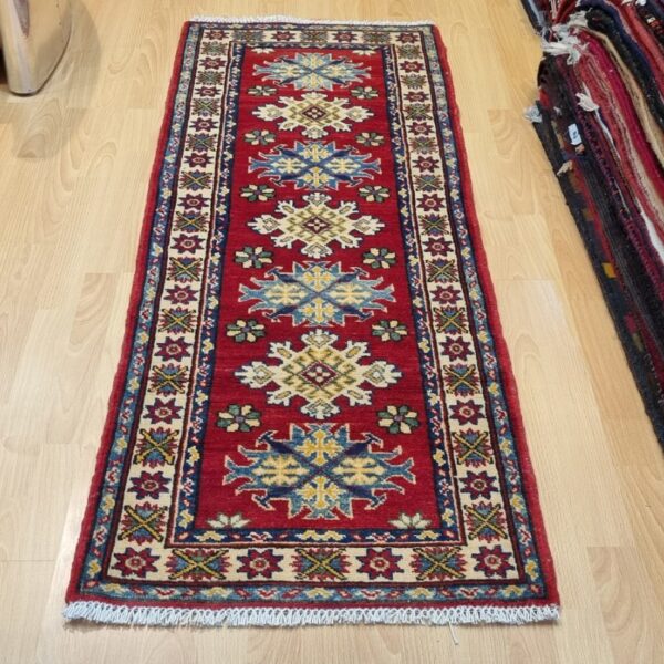 Afghan Kazak Carpet 170cm x 62cm Hand Knotted
