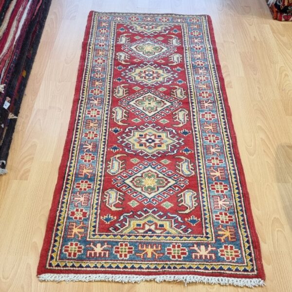 Afghan Kazak Carpet 170cm x 65cm Hand Knotted