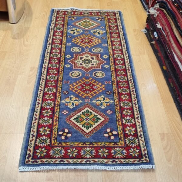 Afghan Kazak Carpet 180cm x 66cm Hand Knotted