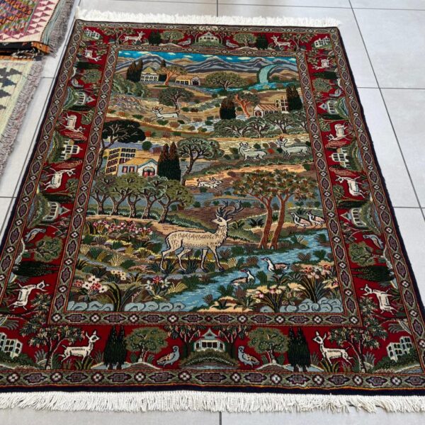 Very Fine Persian Kashan Carpet 160cm x 110cm Hand knotted